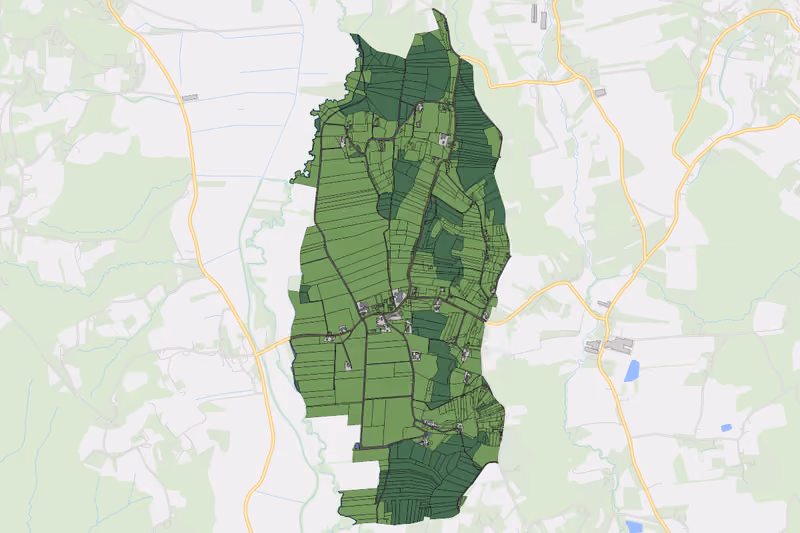 Kartenvorschau des Bodenverbrauchs der KG Nägelsdorf