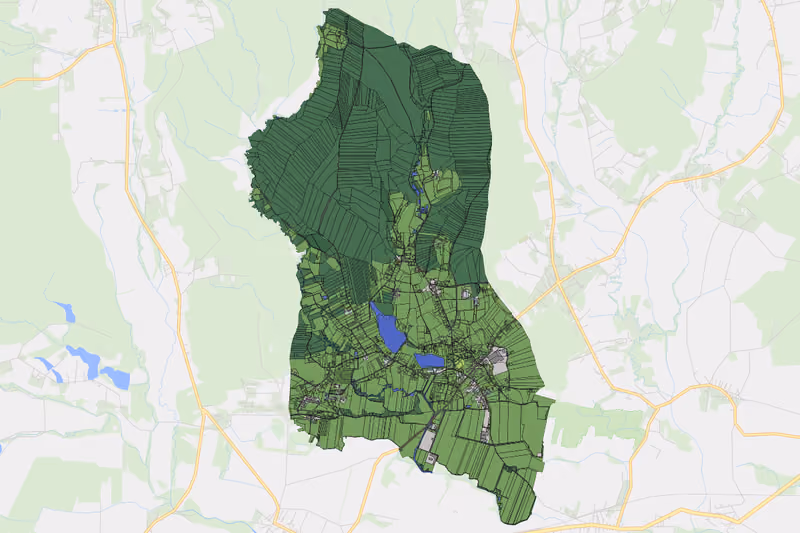Kartenvorschau des Bodenverbrauchs der KG Ratschendorf