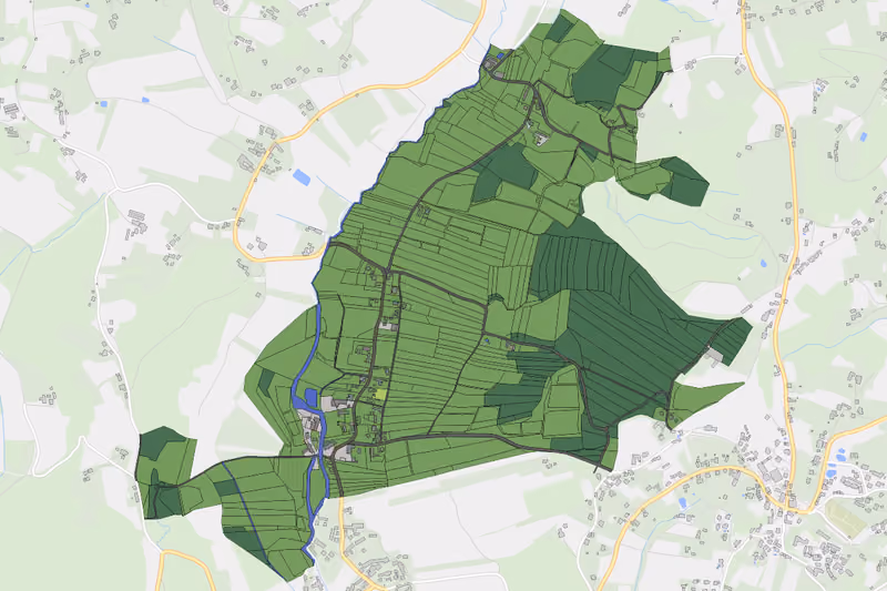 Kartenvorschau des Bodenverbrauchs der KG Schwabau
