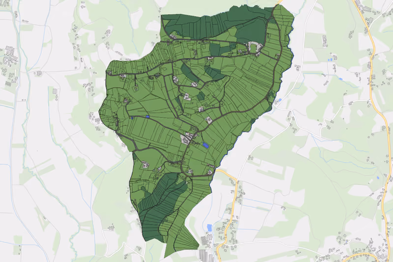 Kartenvorschau des Bodenverbrauchs der KG Waasen am Berg