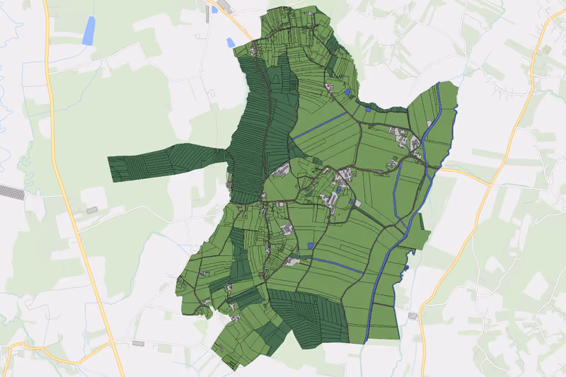 Kartenvorschau des Bodenverbrauchs der KG Laasen