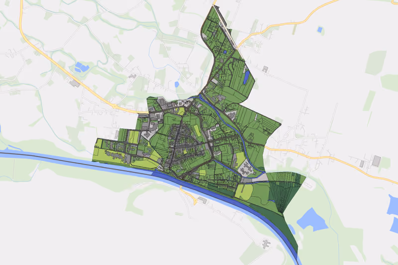 Kartenvorschau des Bodenverbrauchs der KG Radkersburg