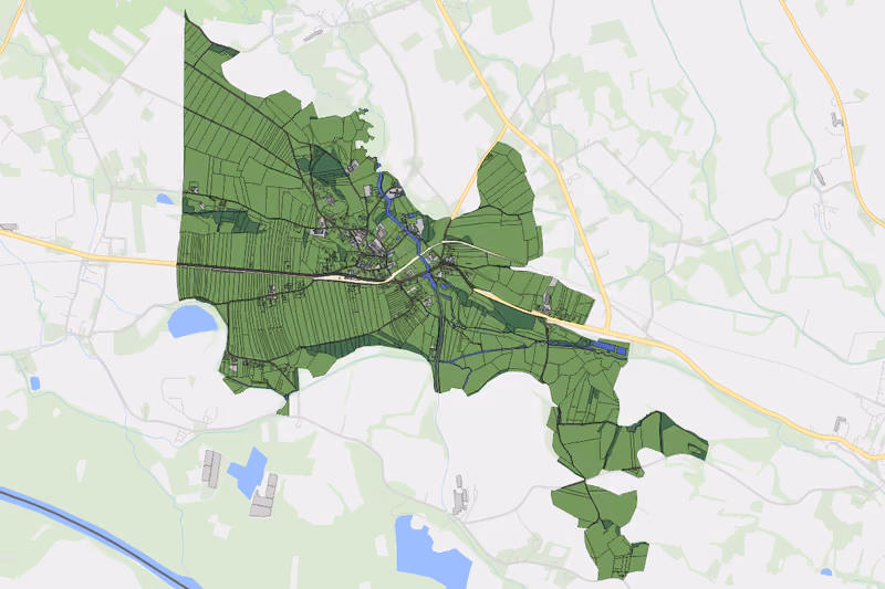 Kartenvorschau des Bodenverbrauchs der KG Unterpurkla