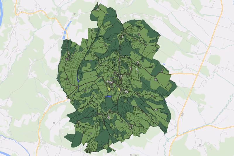 Kartenvorschau des Bodenverbrauchs der KG Allerheiligen