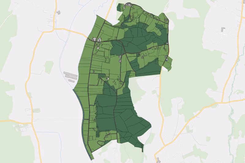 Kartenvorschau des Bodenverbrauchs der KG Matzelsdorf