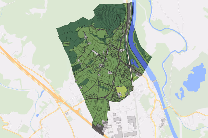Kartenvorschau des Bodenverbrauchs der KG St. Margareten