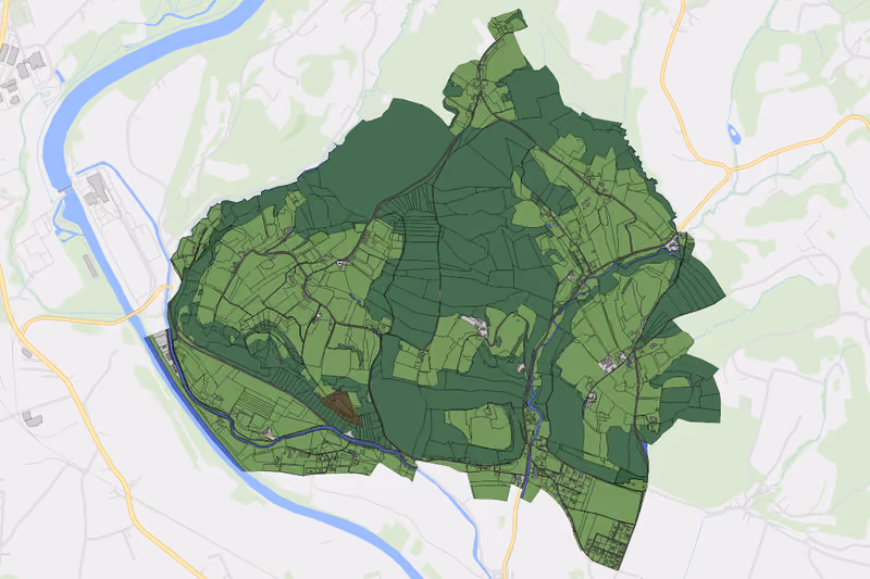 Kartenvorschau des Bodenverbrauchs der KG Sukdull