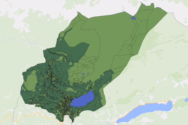 Kartenvorschau des Bodenverbrauchs der KG Altaussee
