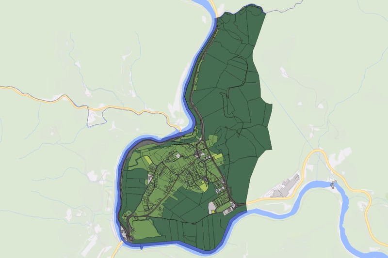 Kartenvorschau des Bodenverbrauchs der KG Altenmarkt