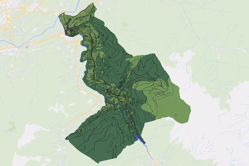 Kartenvorschau des Bodenverbrauchs der KG Großsölk