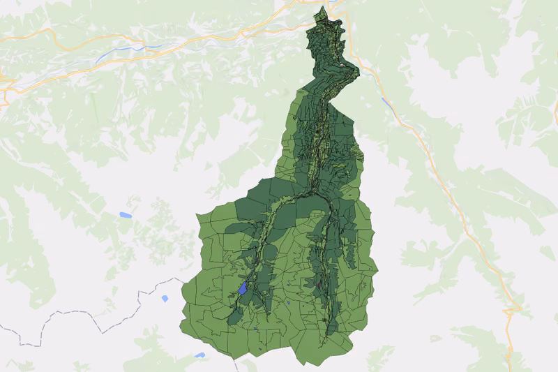 Kartenvorschau des Bodenverbrauchs der KG Kleinsölk