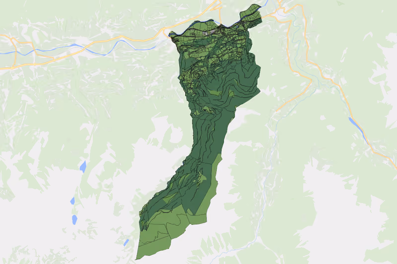 Kartenvorschau des Bodenverbrauchs der KG Michaelerberg
