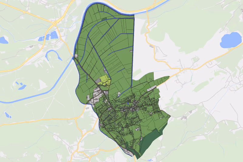 Kartenvorschau des Bodenverbrauchs der KG Irdning