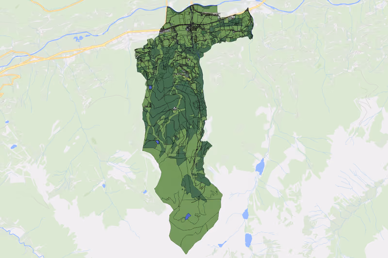 Kartenvorschau des Bodenverbrauchs der KG Ennsling