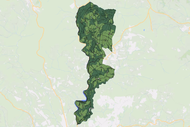 Kartenvorschau des Bodenverbrauchs der KG Feistritz