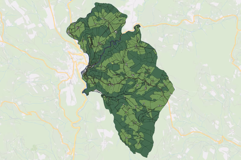 Kartenvorschau des Bodenverbrauchs der KG Gschaid bei Birkfeld