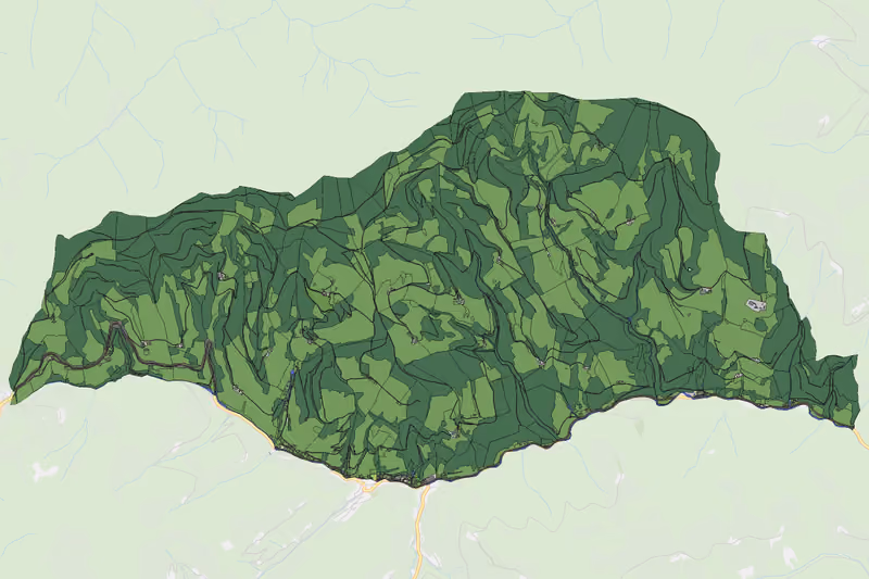 Kartenvorschau des Bodenverbrauchs der KG Sonnleitberg