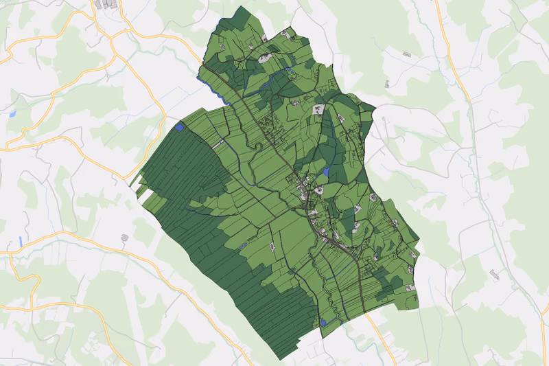 Kartenvorschau des Bodenverbrauchs der KG Egelsdorf