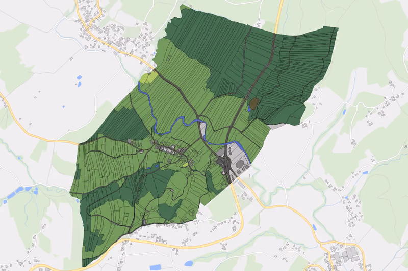 Kartenvorschau des Bodenverbrauchs der KG Großpesendorf