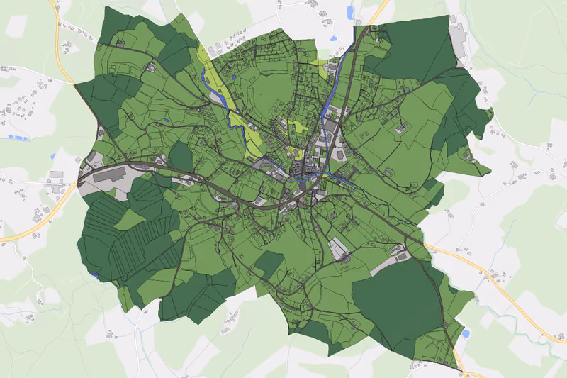 Kartenvorschau des Bodenverbrauchs der KG Pischelsdorf