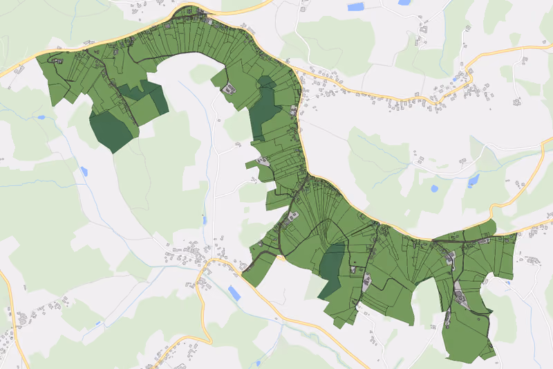 Kartenvorschau des Bodenverbrauchs der KG Wolfsgruben bei Gleisdorf