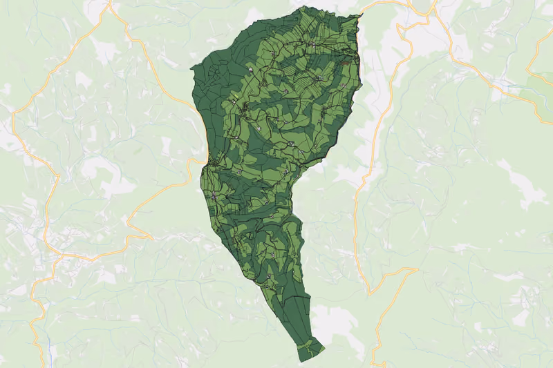 Kartenvorschau des Bodenverbrauchs der KG Neudorf bei Semriach