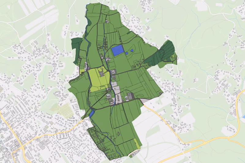 Kartenvorschau des Bodenverbrauchs der KG Oberfladnitz