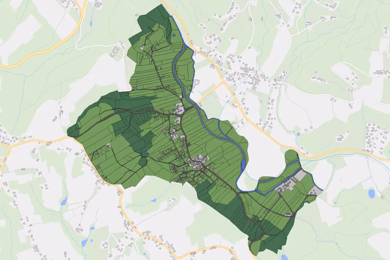 Kartenvorschau des Bodenverbrauchs der KG Unterfeistritz