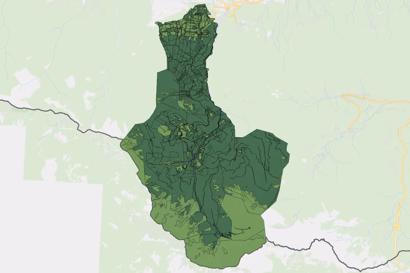 Kartenvorschau des Bodenverbrauchs der KG Matschach