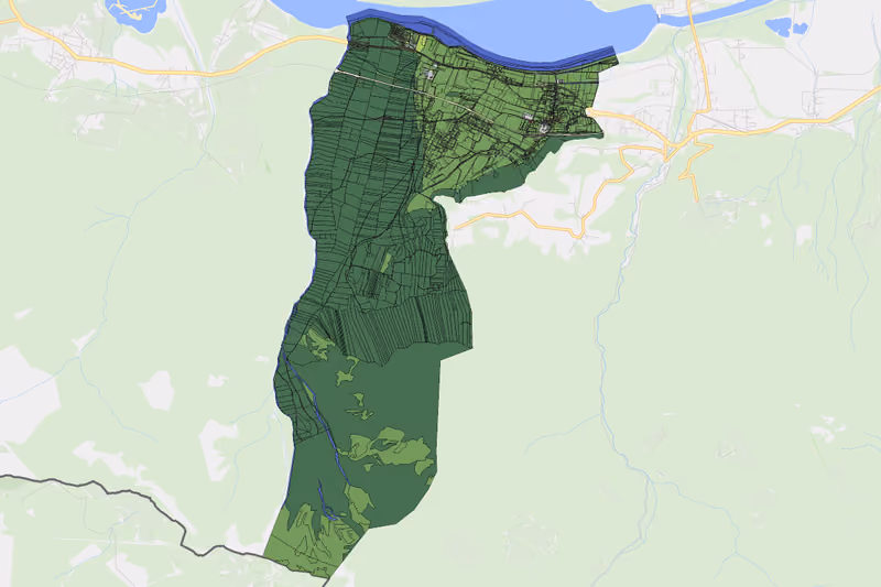Kartenvorschau des Bodenverbrauchs der KG Suetschach