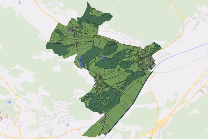Kartenvorschau des Bodenverbrauchs der KG Karnburg