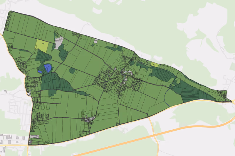 Kartenvorschau des Bodenverbrauchs der KG Leibsdorf
