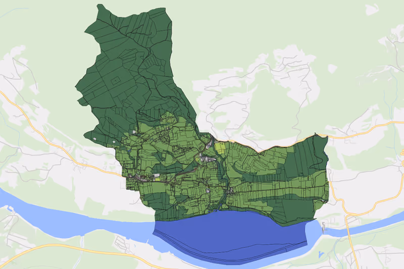 Kartenvorschau des Bodenverbrauchs der KG Ludmannsdorf