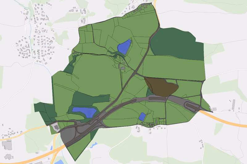 Kartenvorschau des Bodenverbrauchs der KG Portendorf