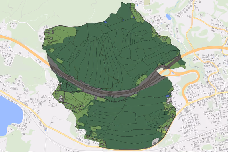 Kartenvorschau des Bodenverbrauchs der KG Pritschitz