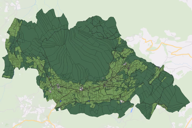 Kartenvorschau des Bodenverbrauchs der KG St. Bartlmä