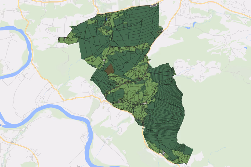 Kartenvorschau des Bodenverbrauchs der KG St. Kathrein