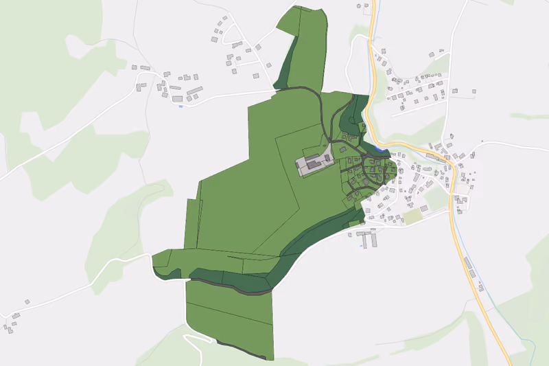 Kartenvorschau des Bodenverbrauchs der KG Schurianhof