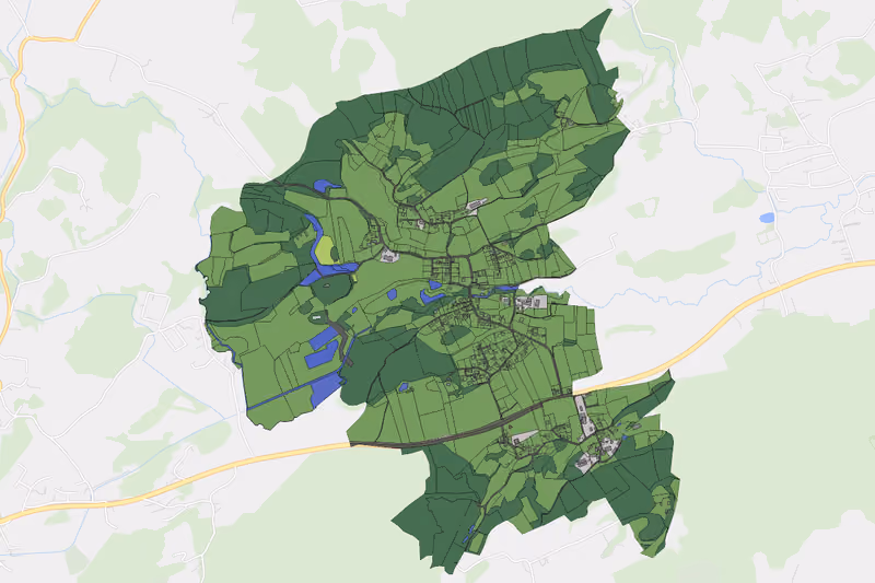 Kartenvorschau des Bodenverbrauchs der KG Seigbichl