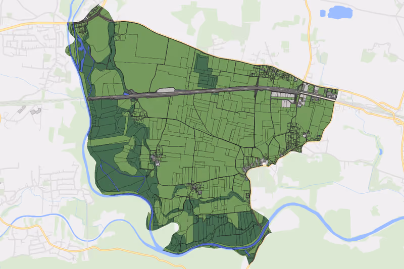 Kartenvorschau des Bodenverbrauchs der KG Truttendorf