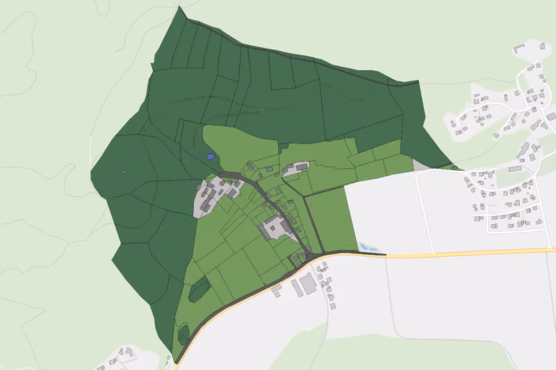 Kartenvorschau des Bodenverbrauchs der KG Zeiselberg