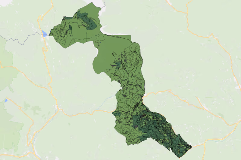 Kartenvorschau des Bodenverbrauchs der KG Großreichenau