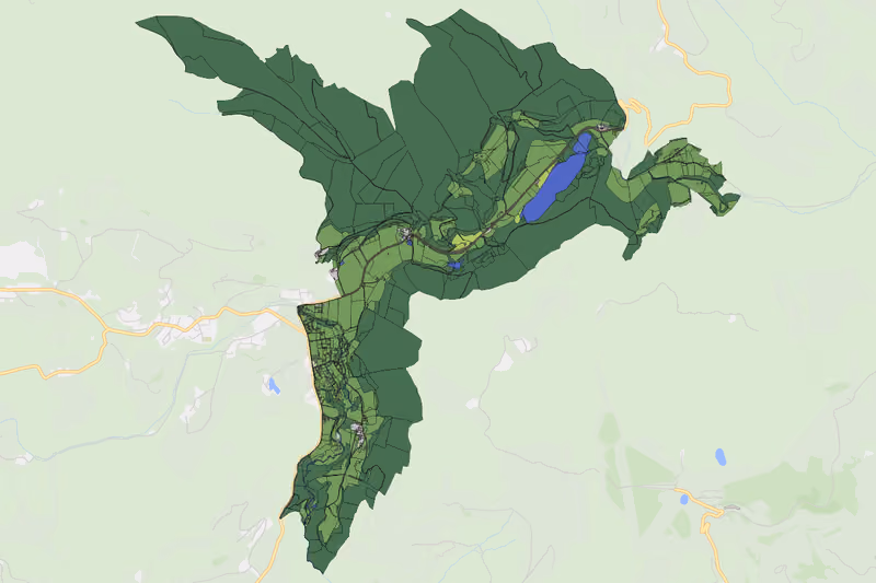 Kartenvorschau des Bodenverbrauchs der KG Neusteuerberg