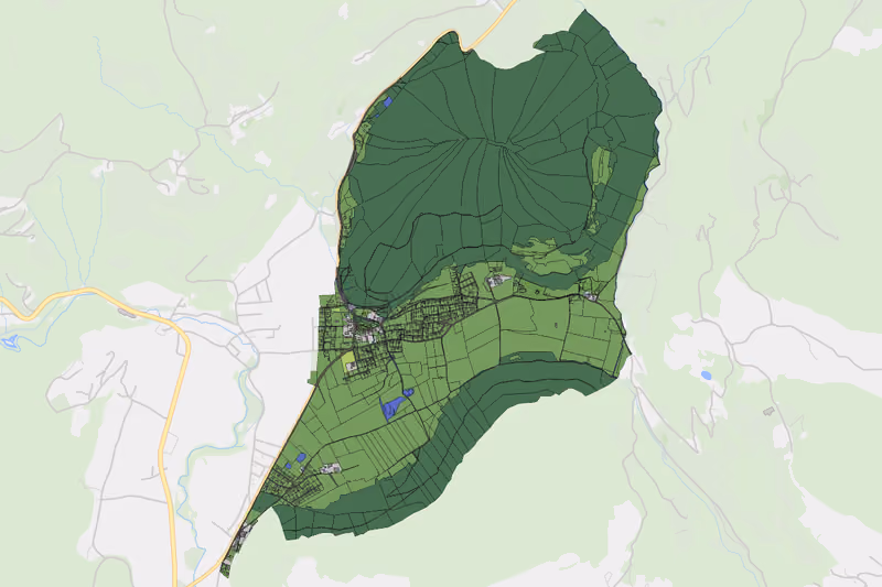 Kartenvorschau des Bodenverbrauchs der KG St. Ulrich