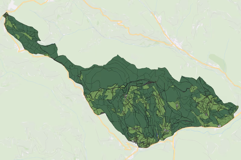 Kartenvorschau des Bodenverbrauchs der KG Sirnitz