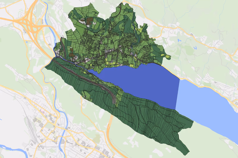 Kartenvorschau des Bodenverbrauchs der KG Seeboden