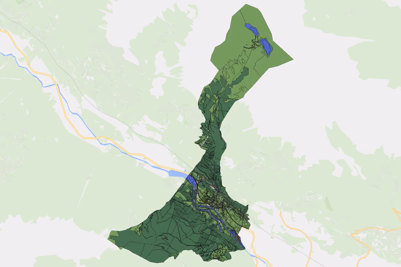 Kartenvorschau des Bodenverbrauchs der KG Mühldorf