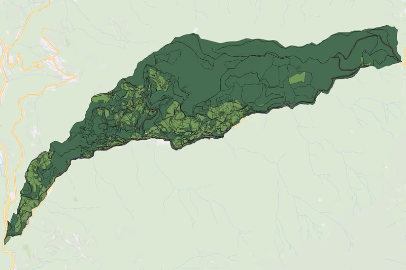Kartenvorschau des Bodenverbrauchs der KG Lölling