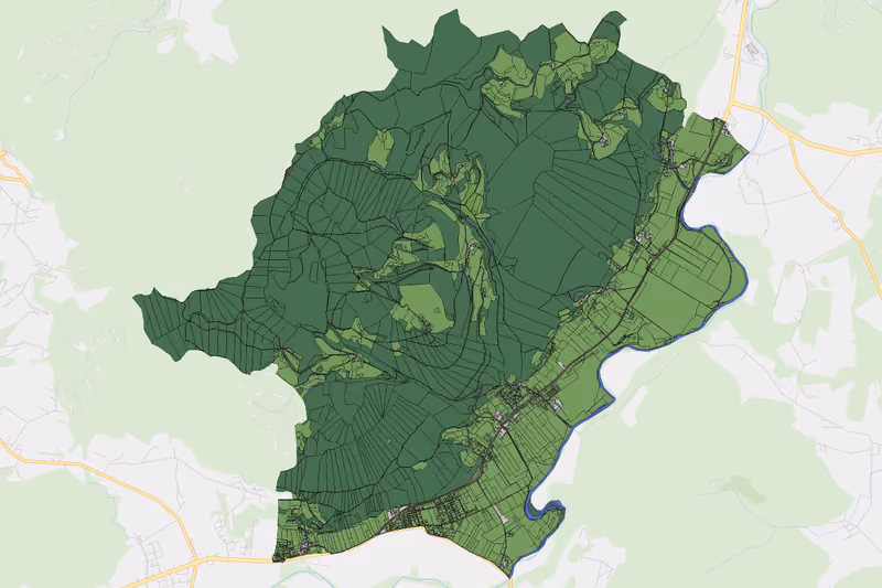 Kartenvorschau des Bodenverbrauchs der KG St. Filippen