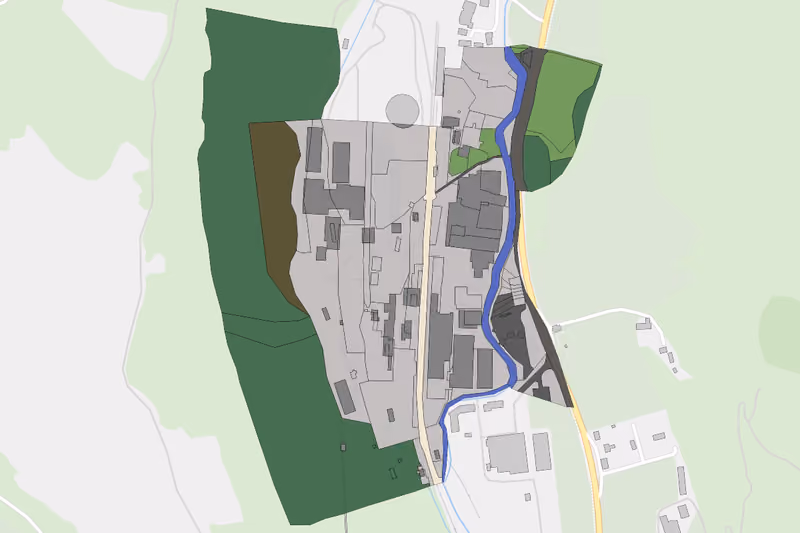 Kartenvorschau des Bodenverbrauchs der KG Wietersdorf